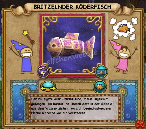 Britzelnder Köderfisch britzelnder Köderfisch
