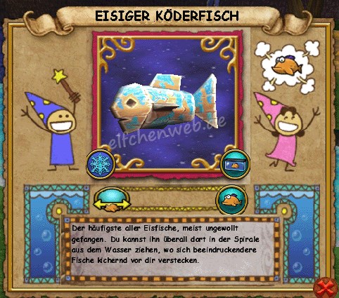 eisiger Köderfisch