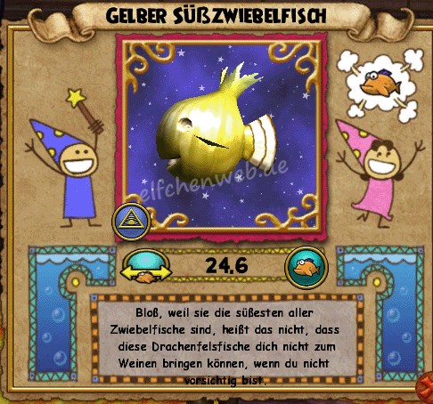 Gelber Süßzwiebelfisch Süßzwiebelfisch