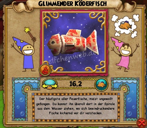 Glimmender Köderfisch glimmender Köderfisch