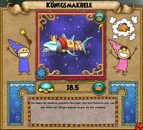 Königsmakrele - elfe's Wizsenspage - Offizielle Wizard 101-Fanseite