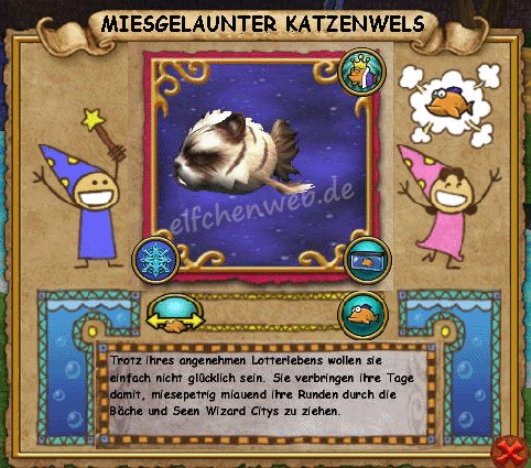 miesgelaunter Katzenwels