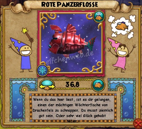 Rote Panzerflosse Wächterfisch