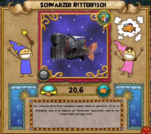 schwarzer Ritterfisch