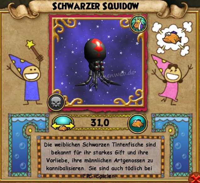 Schwarzer Squidow schwarzer Squidow