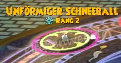 Unförmiger Schneeball unförmiger Schneeball