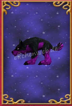 blassvioletter Hund