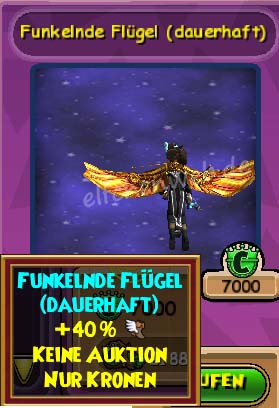 funkelnde Flügel