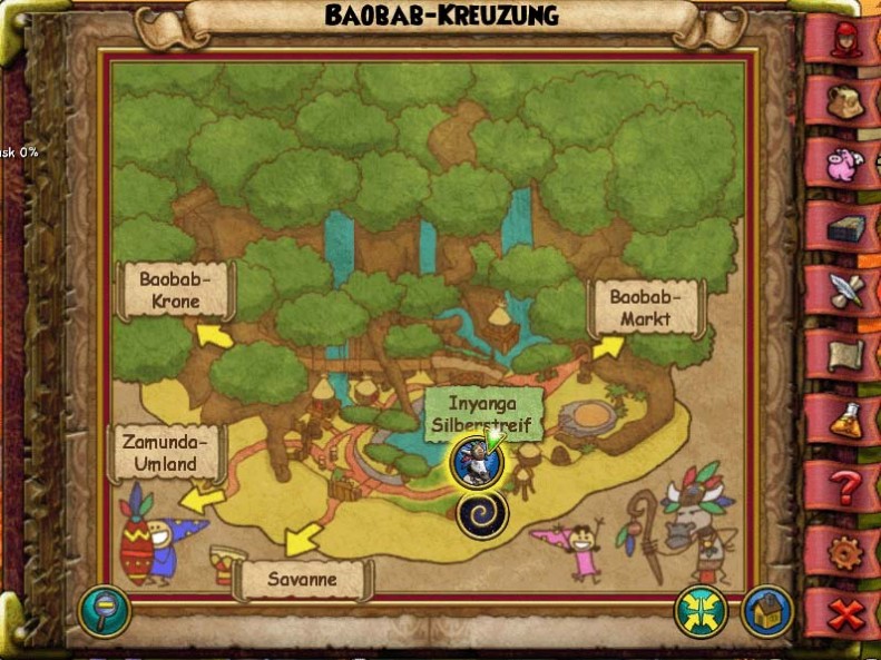 Baobab-Kreuzung baobab kreuzung